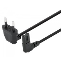 cavo alimentazione manhattan c7 angolato 3m nero