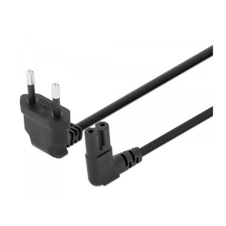 cavo alimentazione manhattan c7 angolato 3m nero