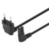 cavo alimentazione manhattan c7 angolato 3m nero