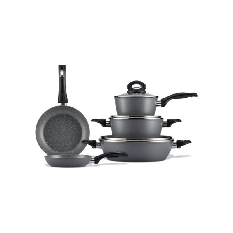 batteria pentole aeternum ap000289 brooklyn taste grigio 8pz [ap000289]