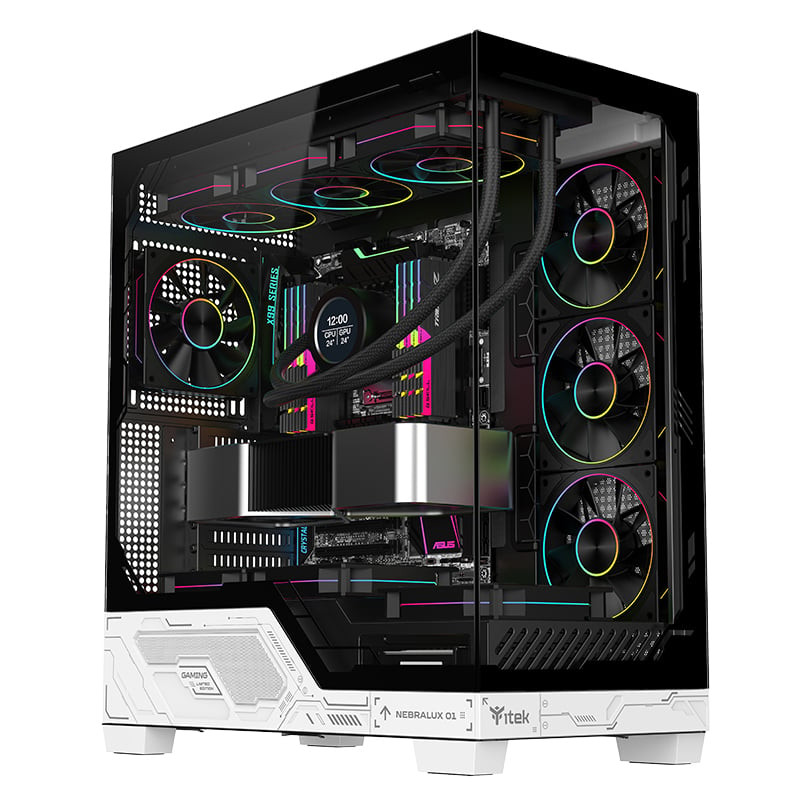 case itek nebralux 01 midi-tower atx/matx nero [itgcanl01]