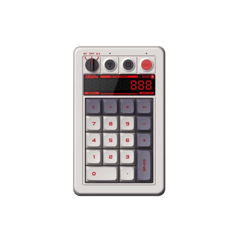 calcolatrice 8bitdo pro2 gamepad g classic edition grigio [agbdopl00000005]