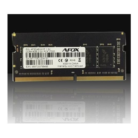 ram so-dimm ddr4 8gb afox 2400mhz 1.2v nero [afsd48ek1p]
