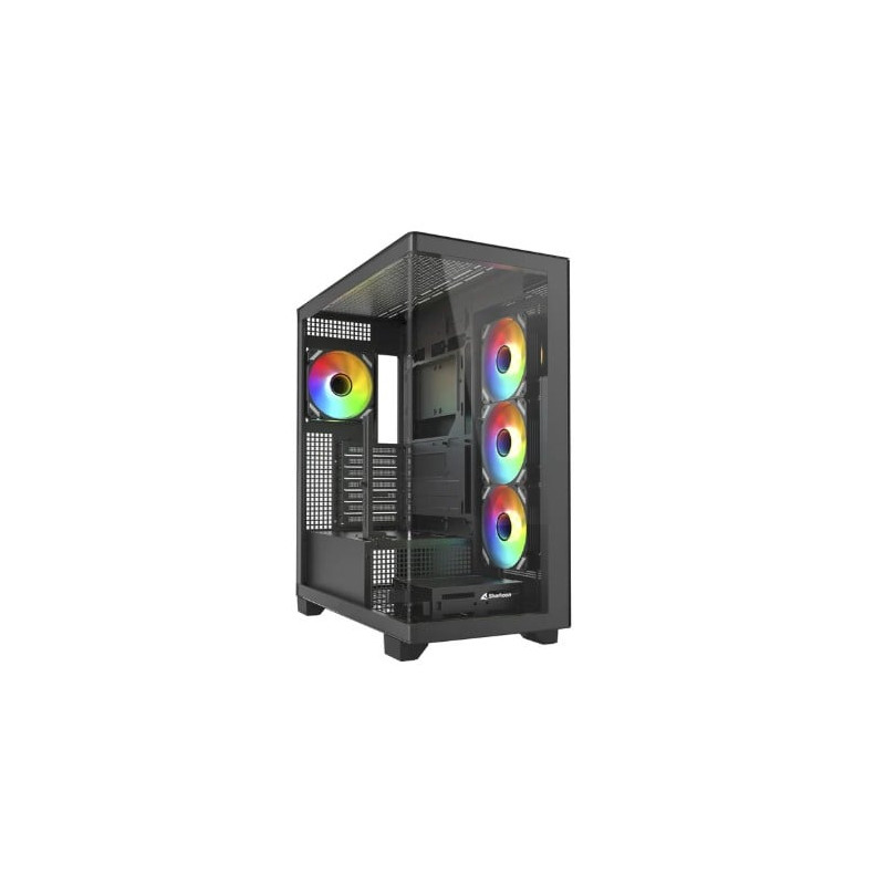 case sharkoon elite sherk ca500 vetro temperato midi-tower atx