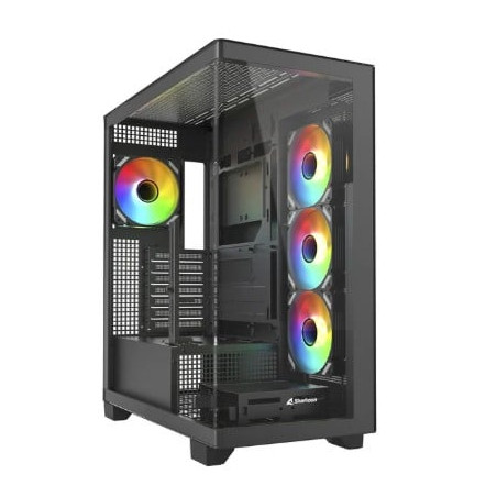 case sharkoon elite sherk ca500 vetro temperato midi-tower atx