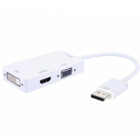 adattatore 3 in 1 displayport 1.2 a hdmi/dvi/vga