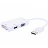 adattatore 3 in 1 displayport 1.2 a hdmi/dvi/vga
