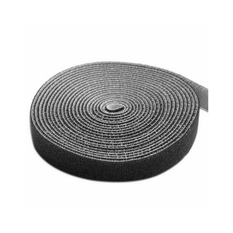 rotolo di velcro fermacavi lunghezza 4m larghezza 16mm nero