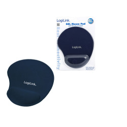 mousepad logilink id0027b ergonomico con poggiapolsi blu [id0027b]