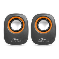 altoparlante mediatech mt3137w 6w nero, bianco