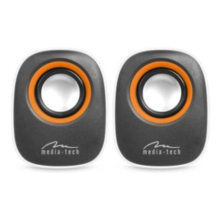 altoparlante mediatech mt3137w 6w nero, bianco
