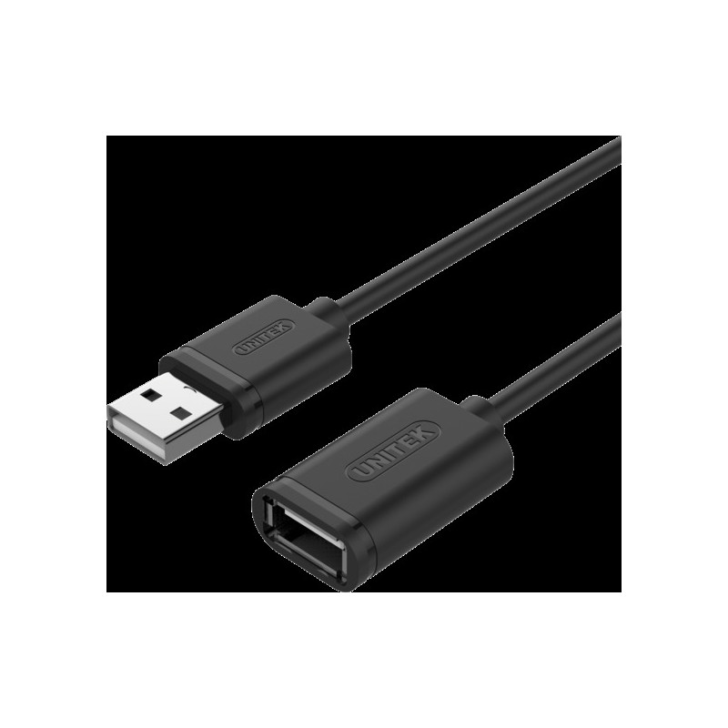 cavo converter unitek usb, usb2.0 am a af, 1m [y-c428gbk]