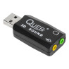 scheda audio esterna quer usb suono 3d 2xchannel [kkque000kom0638]