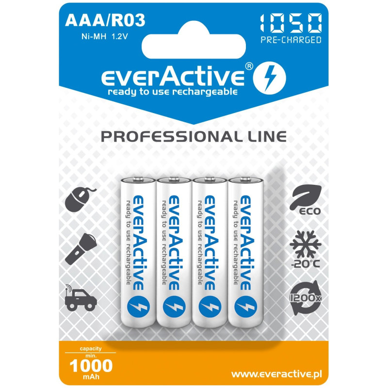 pile everactive professional line evhrl03-1050 (1050mah ni-mh