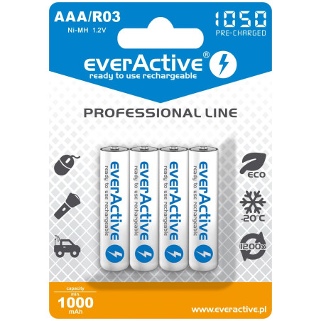 pile everactive professional line evhrl03-1050 (1050mah ni-mh