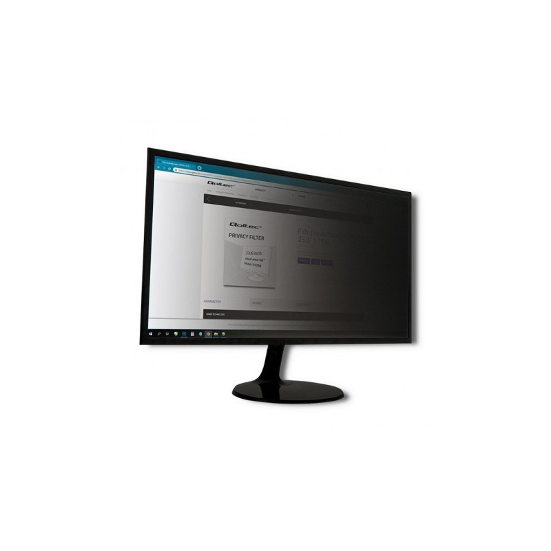 filtro privacy qoltec 24" 16:10 trasparente [axqolmp00051061]