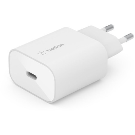 alimentatore da rete belkin 25w usb-c bianco [wca004vfwh]