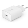 alimentatore da rete belkin 25w usb-c bianco [wca004vfwh]