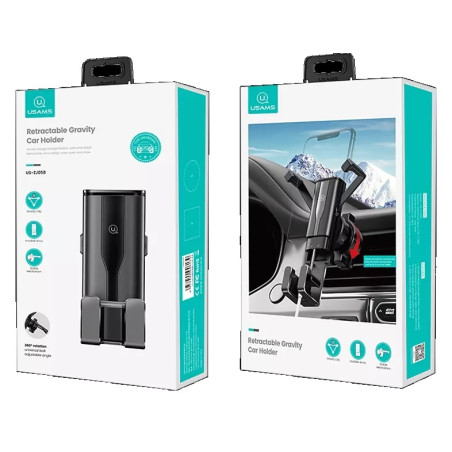 porta cellulare da auto usams air vent a gravita' zj058zj01 [ajusawusa000755]