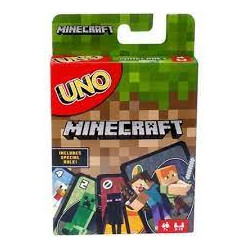 carte da gioco mattel fpd61 uno minecraft