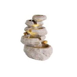 fontana a led kaemingk roccia