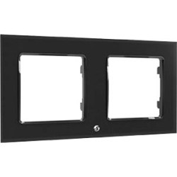 cornice per interruttore shelly wall frame 2 nero [209836]