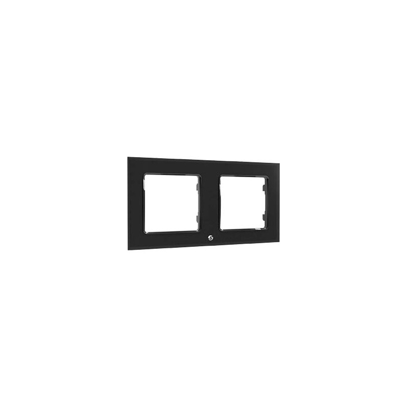 cornice per interruttore shelly wall frame 2 nero [209836]