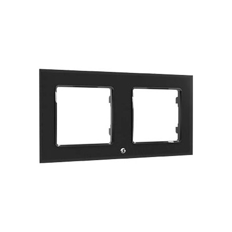 cornice per interruttore shelly wall frame 2 nero [209836]