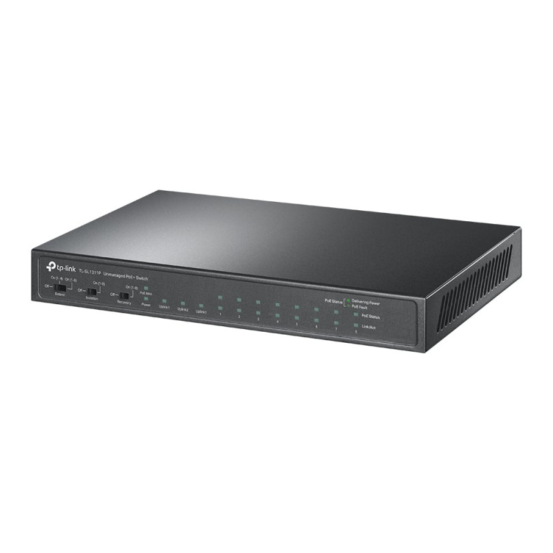 switch tp-link tl-sl1311p 8x10-100 poe 3xgbe 65w [tl-sl1311p]