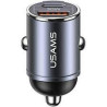 alimentatore da auto usams us-cc206 1xusb+ 1xusb-c ricarica