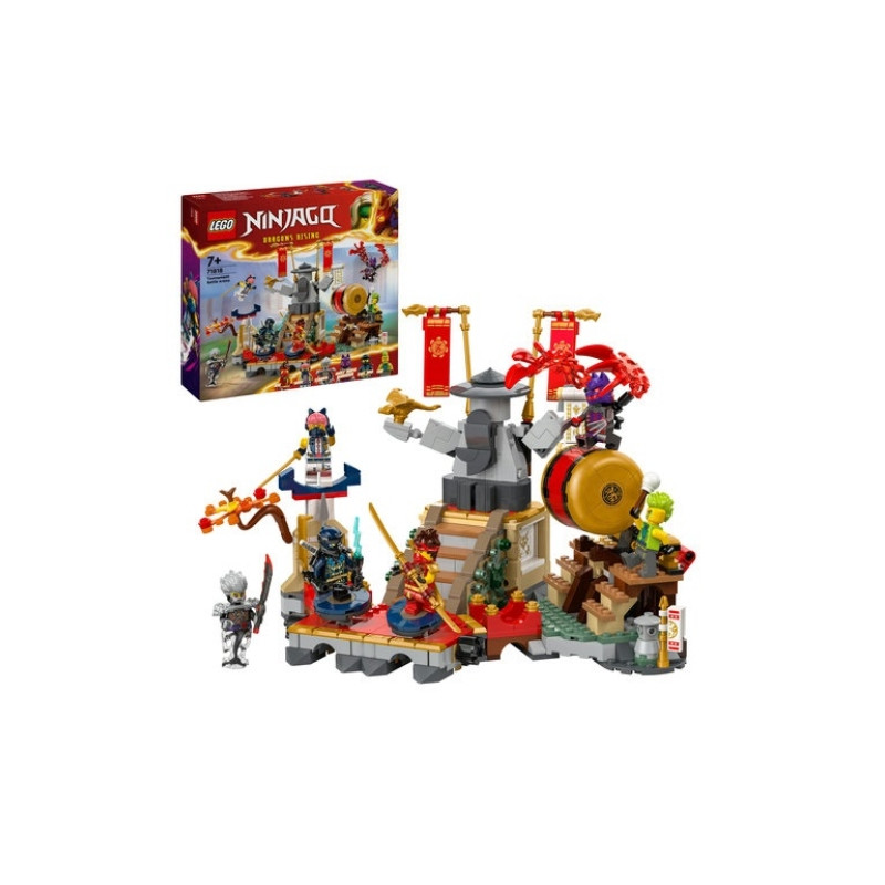 lego ninjago 71818 arena di battaglia del torneo con 6 minifigurine