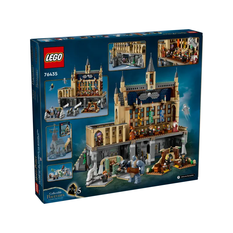 lego harry potter - hogwarts castle: the great hall 44x40x21cm