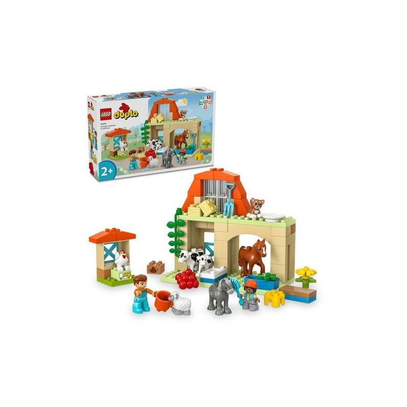 lego duplo 10416 prendersi cura degli animali in fattoria multicolore