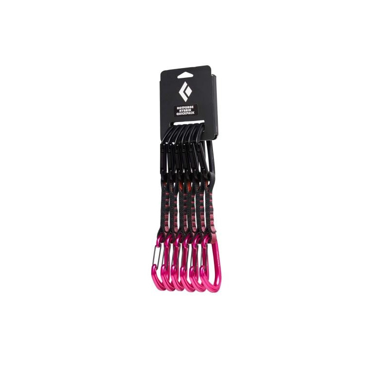 rinvii da arrimpicata pack black diamond 12cm rosa ultra 6pz [bd381123]