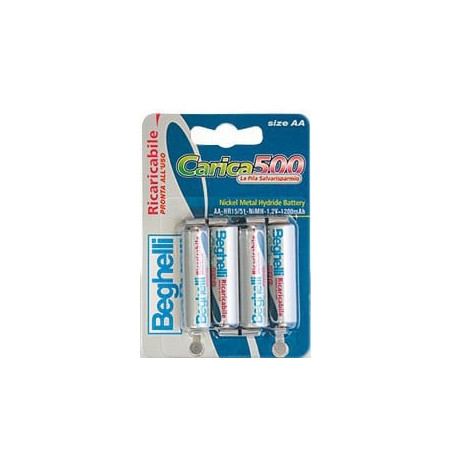 Pila ricaricabile beghelli 4 pz. aa stilo ricaricabili