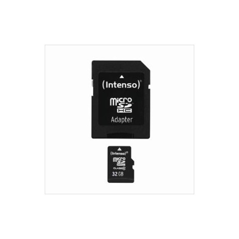 32gb scheda microsd intenso classe 10 + adattatore [3413480]
