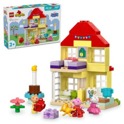 lego duplo peppa pig birthday house multicolore 56pz [10433]