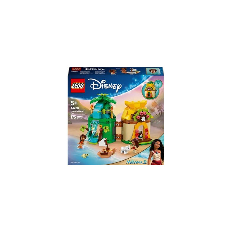 lego disney princess isola vaiana in miniatura multicolore 169pz