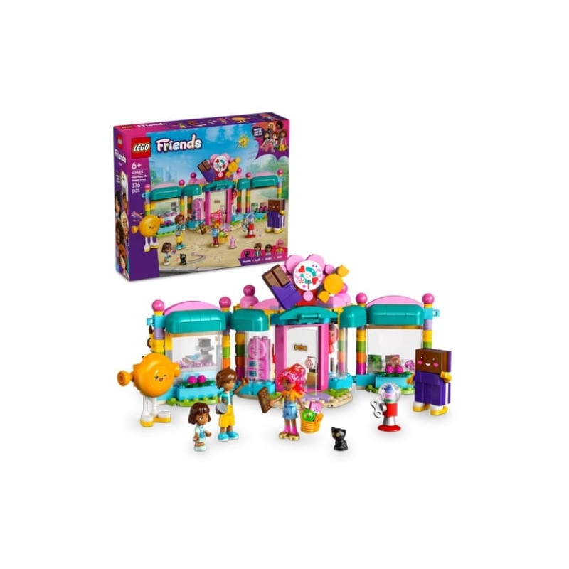 lego friends negozio di dolciumi di heartlake city multicolore 376pz