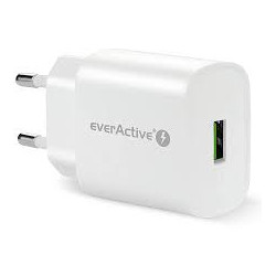 caricabatterie everactive sc-250q 1xusb 18w bianco [azeacls00000015]