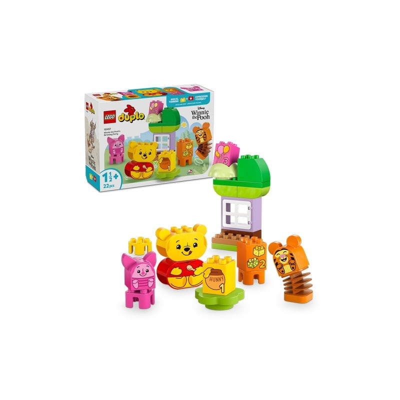 set di costruzioni lego duplo 10457 festa di compleanno di winnie