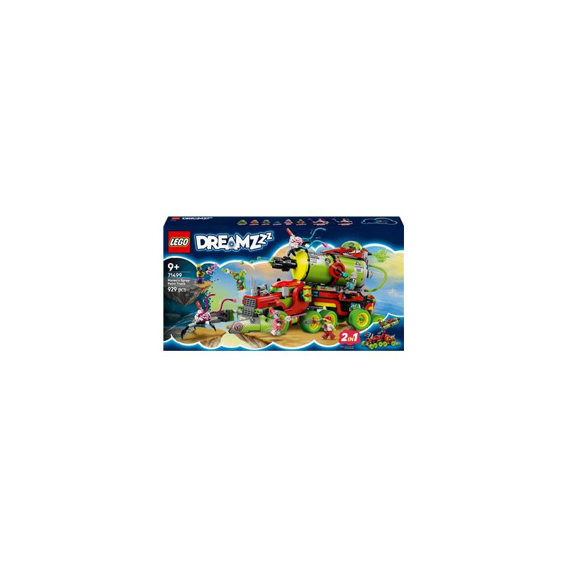 set di costruzione lego dreamzzz 71499 camion della vernice spray
