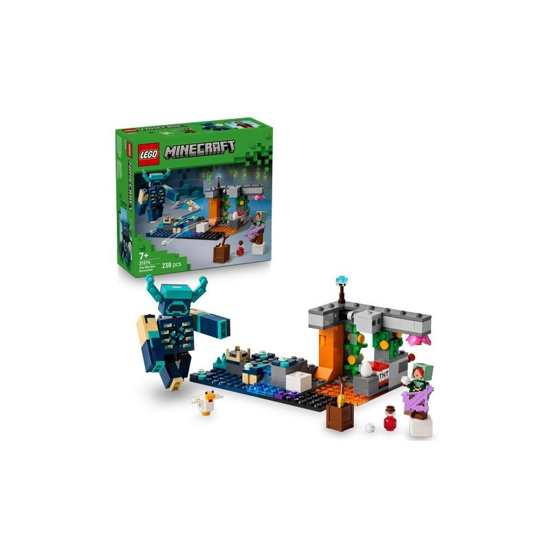 gioco da costruzione lego minecraft incontro con il guardiano multicolore