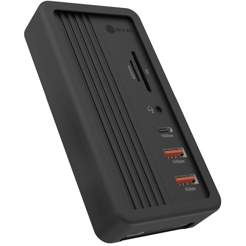 docking station icybox ib-dk4072-cu31 100w 10in1 con box