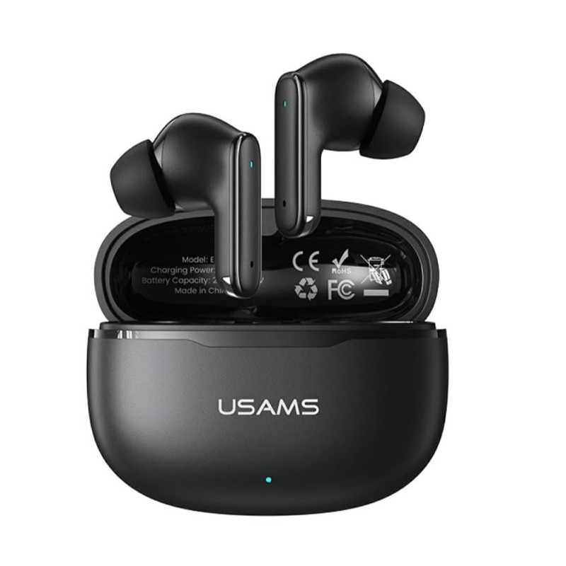 auricolari usams e05 wireless/bluetooth nero [atusahbtusa1683]