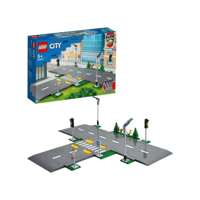 set da costruzione lego city incrocio costruibile multicolore 112pz