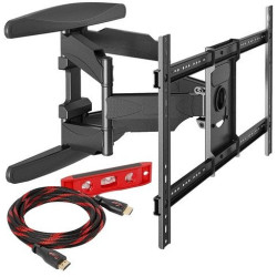 supporto tv onkron m10-b da parete girevole/inclinabile per uno