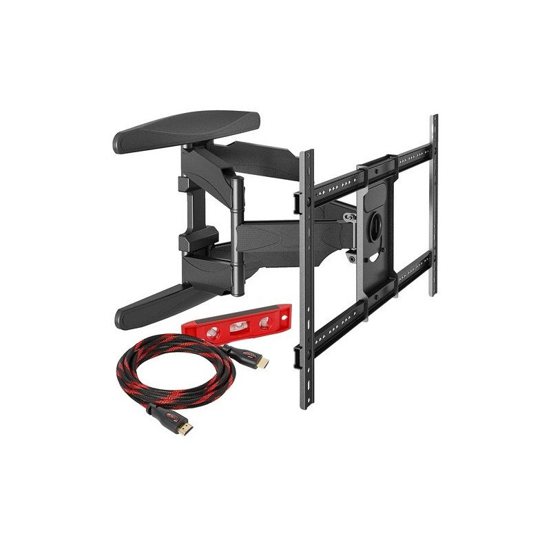 supporto tv onkron m10-b da parete girevole/inclinabile per uno