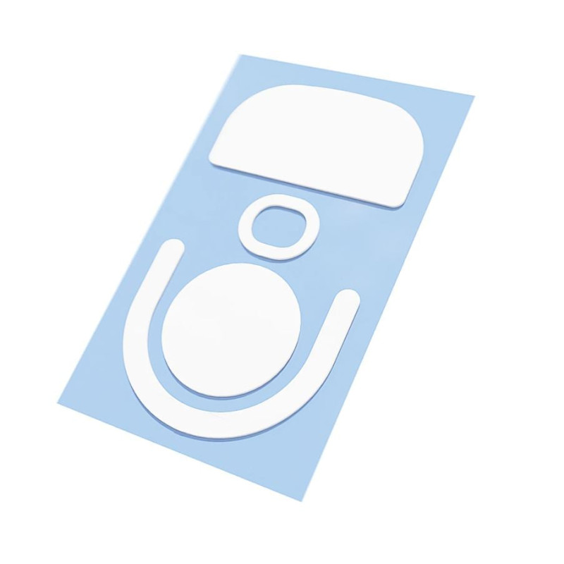 accessori mouse threepointzero glacier skates per logitech gpx superlight