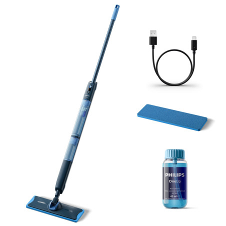 pulitore a vapore philips oneup 5w blu scuro [xv5113/01]